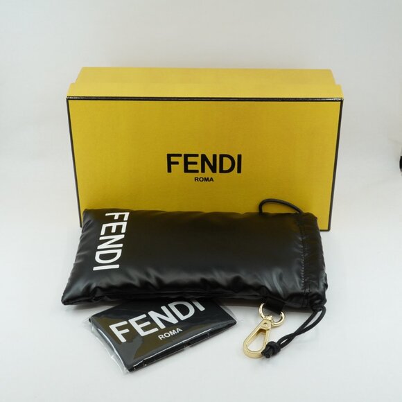 Fendi FE40114U-Y 33U Sunglasses Gold with Chain Oval Frame, Mirror Lenses main image 12